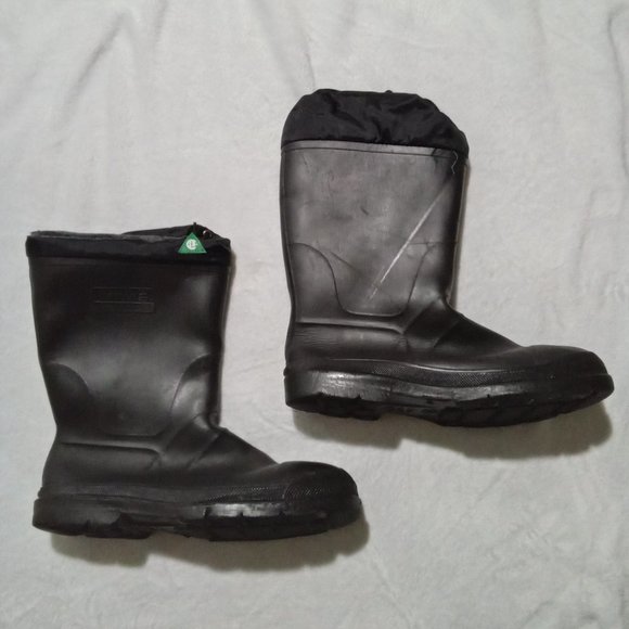 Men\'s Kamik Insulated Rubber Work Rain Outdoor Snow Boots Size 9